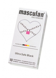 Ультрапрочные презервативы Masculan Ultra Safe Black - 10 шт. - Masculan - купить с доставкой в Белгороде