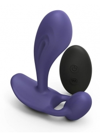 Темно-синий вибромассажер Witty P G Vibrator with Remote Control - Love to Love - в Белгороде купить с доставкой