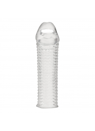 Текстурированная насадка на пенис Clear Textured Penis Enhancing Sleeve Extension - 16,5 см. - BlueLine - в Белгороде купить с доставкой