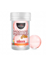 Лубрикант на масляной основе Hot Ball Plus с разогревающим эффектом (2 шарика по 3 гр.) - HotFlowers - купить с доставкой в Белгороде