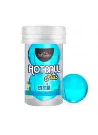 Лубрикант на масляной основе Hot Ball Plus с охлаждающим эффектом (2 шарика по 3 гр.) - HotFlowers - купить с доставкой в Белгороде