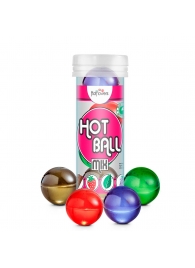 Ароматизированный лубрикант Hot Ball Mix на масляной основе (4 шарика по 3 гр.) - HotFlowers - купить с доставкой в Белгороде