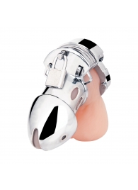 Клетка на пенис из металла Obedience Cock Cage - BlueLine - купить с доставкой в Белгороде