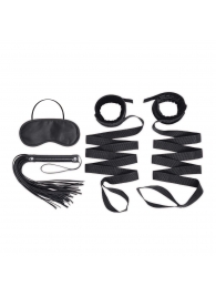 Эротический набор 4PC Bondage Bed Strap   Flogger Kit - Lux Fetish - купить с доставкой в Белгороде