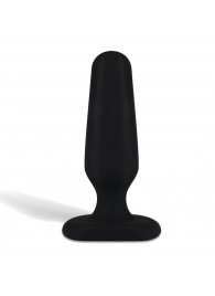 Черный анальный плаг из силикона Seamless Silicone Butt Plug - 7,5 см. - All About Anal