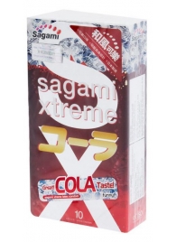 Ароматизированные презервативы Sagami Xtreme COLA - 10 шт. - Sagami - купить с доставкой в Белгороде