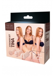 Набор из 3 мастурбаторов The Girl Next Door Tina - Dream Toys - в Белгороде купить с доставкой