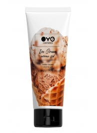 Лубрикант на водной основе OYO Aroma Gel Ice Cream с ароматом пломбира - 75 мл. - OYO - купить с доставкой в Белгороде