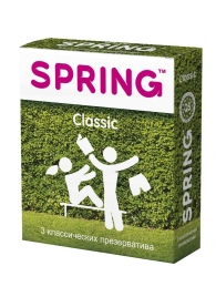 Классические презервативы SPRING CLASSIC - 3 шт. - SPRING - купить с доставкой в Белгороде