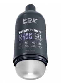 Мастурбатор в бутылке Shower Therapy Deep Cream - Pipedream - в Белгороде купить с доставкой