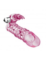 Насадка на фаллос с вибрирующим стимулятором - 17 см. - Baile - в Белгороде купить с доставкой