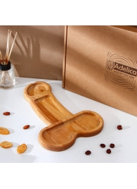 Деревянное блюдо для подачи в форме члена (32,5 х 20 х 1,7 см) - Сима-Ленд - купить с доставкой в Белгороде