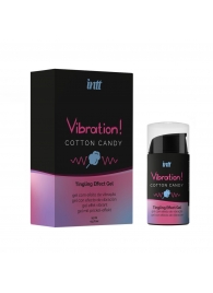 Жидкий вибратор Vibration Cotton Candy с ароматом сахарной ваты - 15 мл. - INTT - купить с доставкой в Белгороде