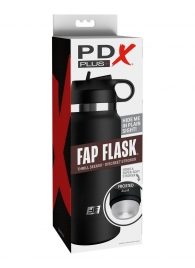 Черный мастурбатор в виде бутылки Fap Flask - Pipedream - в Белгороде купить с доставкой