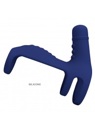 Синяя вибронасадка на пенис Vibrating Penis Sling - Baile - в Белгороде купить с доставкой