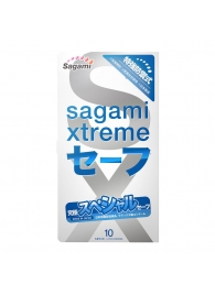 Презервативы Sagami Xtreme Ultrasafe с двойным количеством смазки - 10 шт. - Sagami - купить с доставкой в Белгороде