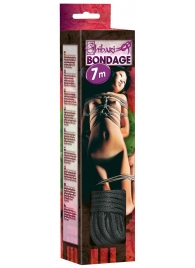 Чёрная веревка для связывания - 700 см. - Orion - купить с доставкой в Белгороде