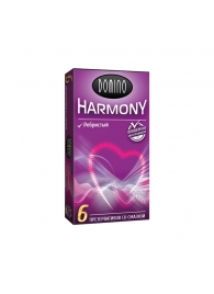 Презервативы с рёбрышками Domino Harmony - 6 шт. - Domino - купить с доставкой в Белгороде