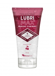 Интимный гель-смазка на водной основе Lubrimax Magic Cherry - 75 мл. - ИнтелБИО - купить с доставкой в Белгороде