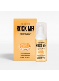 Жидкий вибратор Nuei Rock Me! с ароматом печенья и сливок - 20 мл. - Nuei cosmetics - купить с доставкой в Белгороде