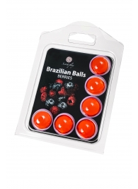 Набор из 6 шариков с массажным маслом Brazilian Balls с ароматом ягод - Secret Play - купить с доставкой в Белгороде