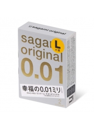 Презервативы Sagami Original 0.01 L-size увеличенного размера - 2 шт. - Sagami - купить с доставкой в Белгороде