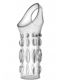 Прозрачная насадка на пенис Stretchy Studded Penis Sleeve Ring - Blush Novelties - в Белгороде купить с доставкой