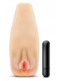Мастурбатор-вагина с вибрацией Soft   Wet Natasha Realistic Beige Masturbator - Blush Novelties - в Белгороде купить с доставкой