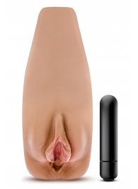 Маструбатор-вагина с вибрацией Soft   Wet Renata Realistic Tan Masturbator - Blush Novelties - в Белгороде купить с доставкой