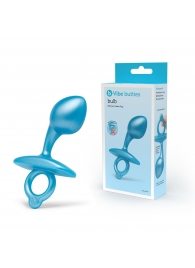 Голубая анальная пробка для массажа простаты Bulb Silicone Prostate Plug - 10,7 см. - b-Vibe - в Белгороде купить с доставкой