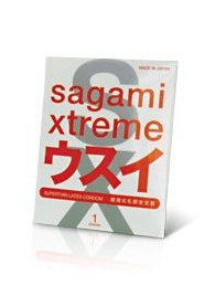 Ультратонкий презерватив Sagami Xtreme SUPERTHIN - 1 шт. - Sagami - купить с доставкой в Белгороде