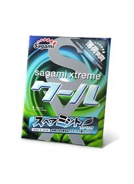 Презерватив Sagami Xtreme Mint с ароматом мяты - 1 шт. - Sagami - купить с доставкой в Белгороде