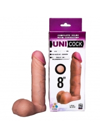 Фаллическая насадка для страпона UNICOCK 8  - 20 см. - LOVETOY (А-Полимер) - купить с доставкой в Белгороде