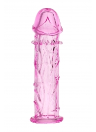 Розовая насадка фаллической формы - 12,5 см. - A-toys - в Белгороде купить с доставкой