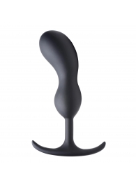 Черный массажер простаты с утяжелителями Premium Silicone Weighted Prostate Plug Large - 18,8 см. - XR Brands - в Белгороде купить с доставкой