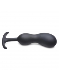 Черный массажер простаты с утяжелителями Premium Silicone Weighted Prostate Plug XL - 20,8 см. - XR Brands - в Белгороде купить с доставкой