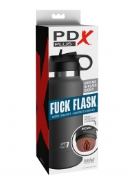 Смуглый мастурбатор-вагина в корпусе-бутылке F*ck Flask - Pipedream - в Белгороде купить с доставкой
