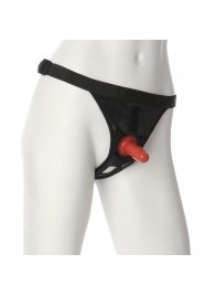 Трусики со штырьком для фиксации насадок Ultra Harness with Plug - Doc Johnson - купить с доставкой в Белгороде