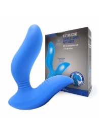 Синий вибромассажер простаты 3,5’’ Curve P-spot Massager - 12 см. - Erokay - в Белгороде купить с доставкой
