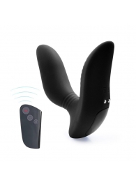 Черный вибромассажер простаты 3,5’’ Remote Control Curve P-spot Massager - 12 см. - Erokay - в Белгороде купить с доставкой