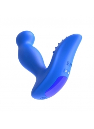 Синий вибромассажер простаты 3,5’’ Remote Control P-spot Massager - 12,5 см. - Erokay - в Белгороде купить с доставкой
