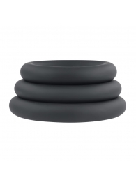 Набор из 3 черных эрекционных колец 3 Ring Circus - Selopa - в Белгороде купить с доставкой