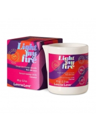 Массажная свеча Light My Fire Coconut с ароматом кокоса - 65 гр. - Love to Love - купить с доставкой в Белгороде