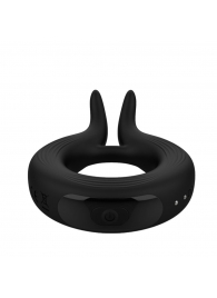 Черное эрекционное кольцо Marry Me Rechargeable Vibrating Cockring - Adrien Lastic - в Белгороде купить с доставкой