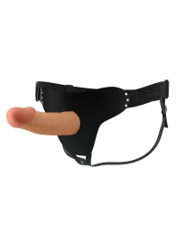 Телесный полый мужской страпон Stark - 17,5 см. - Baile - купить с доставкой в Белгороде