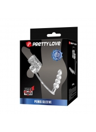 Прозрачная насадка на пенис и мошонку с анальным стимулятором Rilley - Baile - в Белгороде купить с доставкой