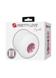 Белый сквозной мастурбатор Crystle - Baile - в Белгороде купить с доставкой