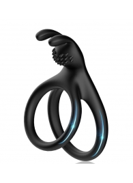 Черное эрекционное кольцо с подхватом мошонки - Boys of Toys - в Белгороде купить с доставкой