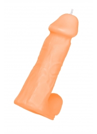 Оранжевая сувенирная свеча «Пенис» - Pecado - купить с доставкой в Белгороде