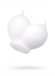 Белая сувенирная свеча «Сиськи» - Pecado - купить с доставкой в Белгороде